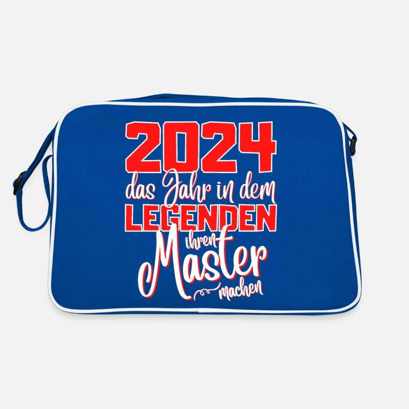 Master 2024 Abschluss Studium Spruch Legende Retro Tasche