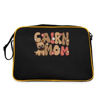 Cairn Terrier Groovy Cairn Maman - Sac Retro - noir/or - Dos