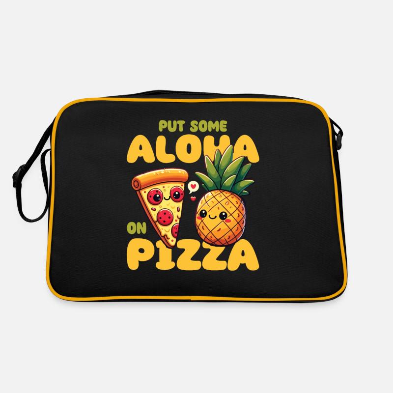 Kawaii Pizza with Pineapple Dear Best Friends Retro Bag
