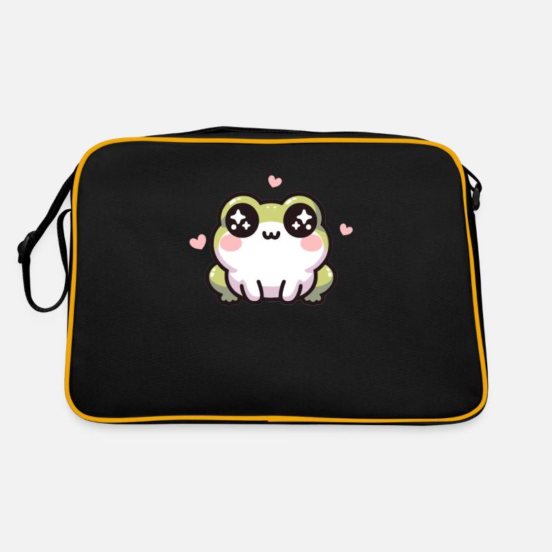 Kawaii Frog Cute Pattern Retro Bag