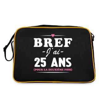 50 Years Anniversary 25 Years For The Second Time - Retro Bag - black/gold - Back