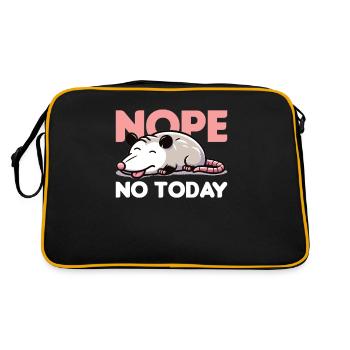 Non, pas aujourd’hui, opossum - Sac Retro - noir/or - Dos