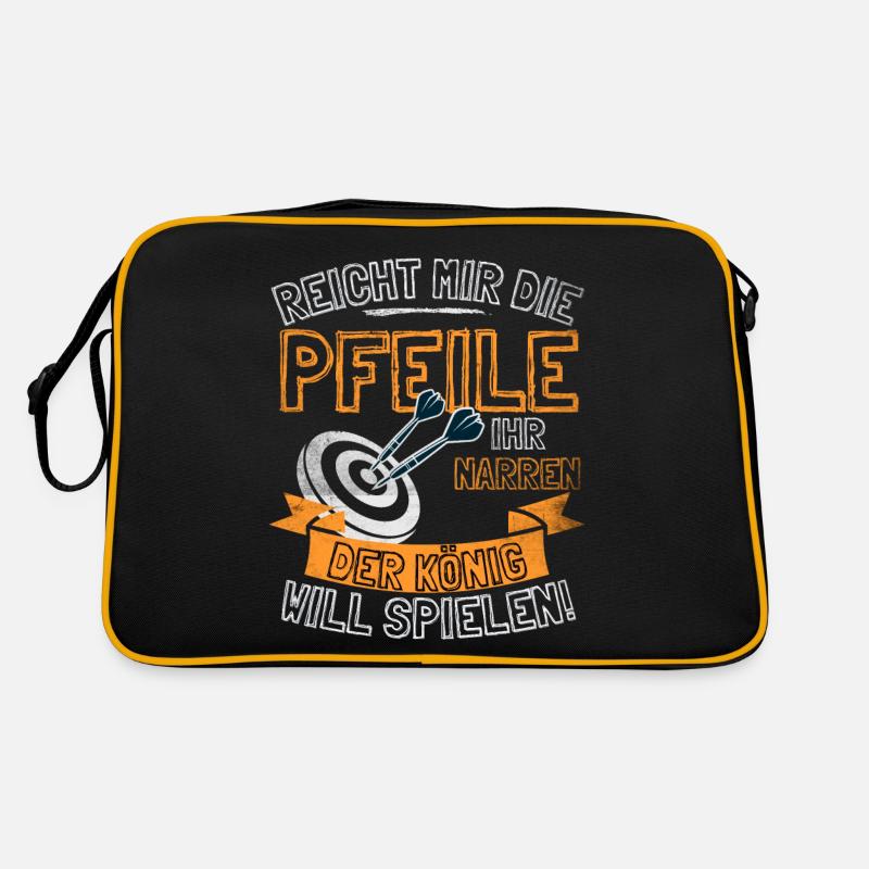 Funny Darts Saying HAND ME THE ARROWS TO HER Retro Bag