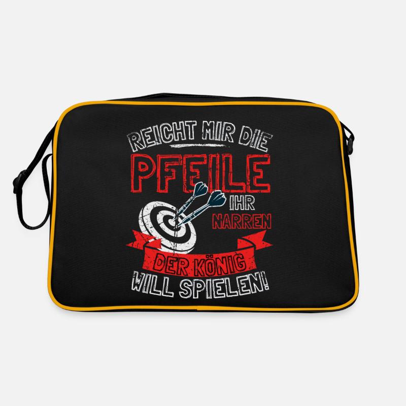 Funny Darts Saying HAND ME THE ARROWS TO HER Retro Bag