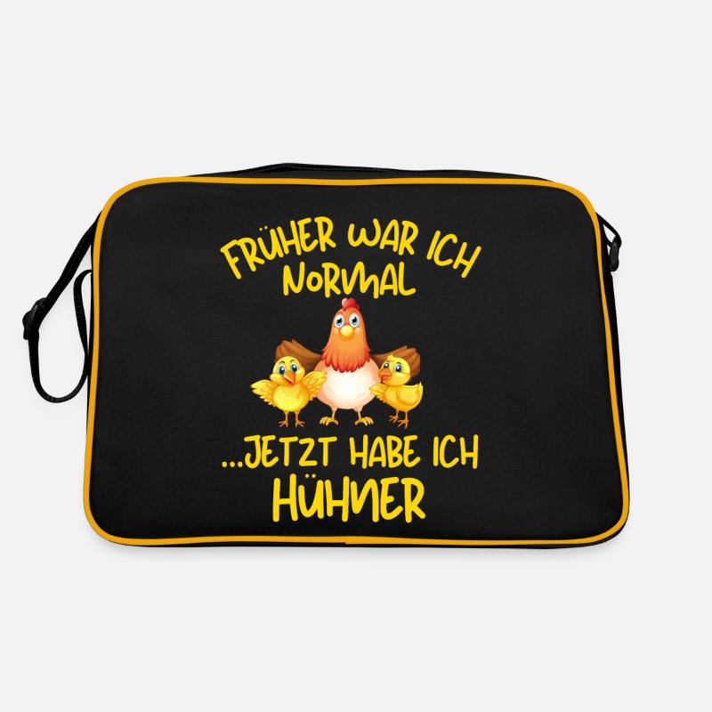 I USED TO BE NORMAL, NOW I HAVE CHICKENS Retro Bag