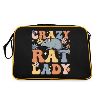 Groovy Female Rat Pet Owner - Retro Bag - black/gold - Back