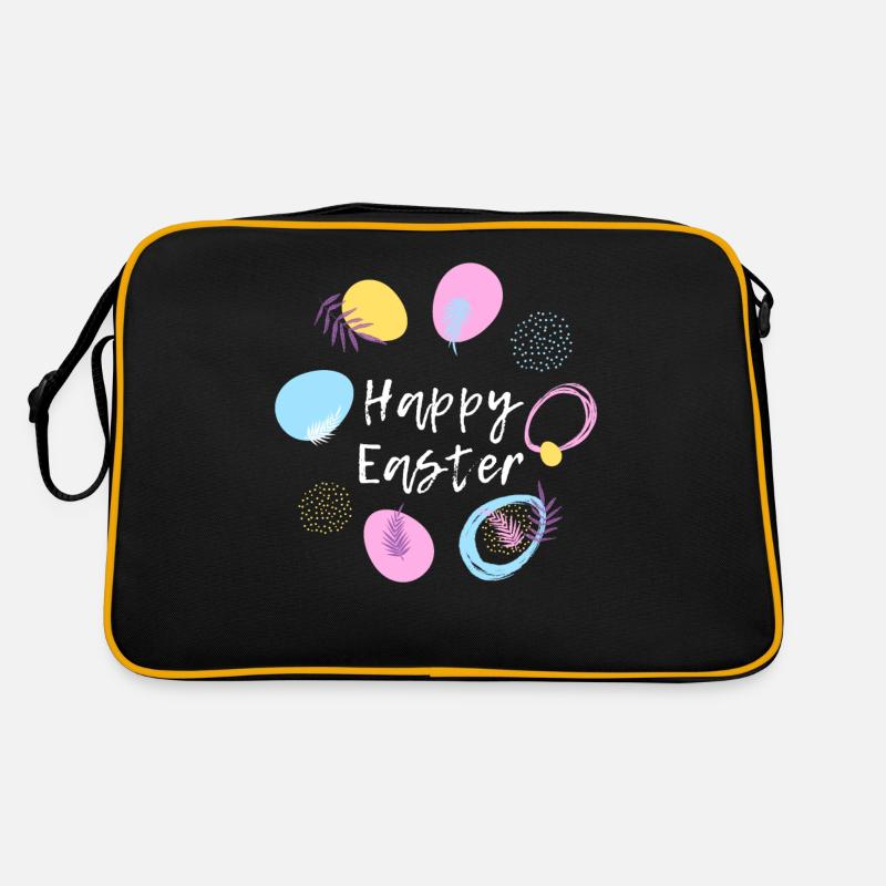 Joyeuses Pâques lapin de Pâques Joyeuses Pâques Motif de Pâques Sac Retro