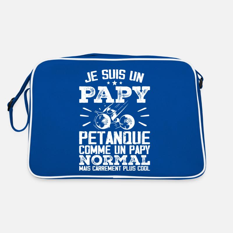 Ich bin ein Pétanque-Opa Retro Tasche