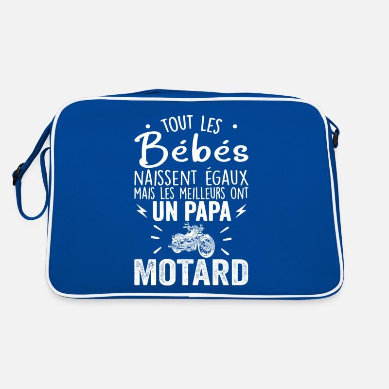 Babies Equal Best Have a Biker Dad Retro Bag