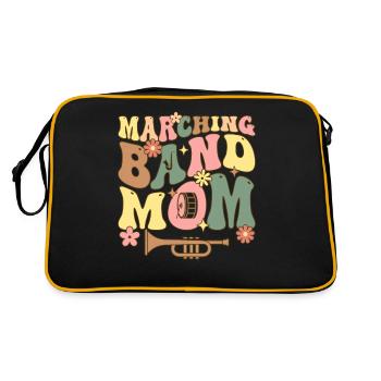 Groovy Saxophone Mom Saxophonist - Retro Bag - black/gold - Back