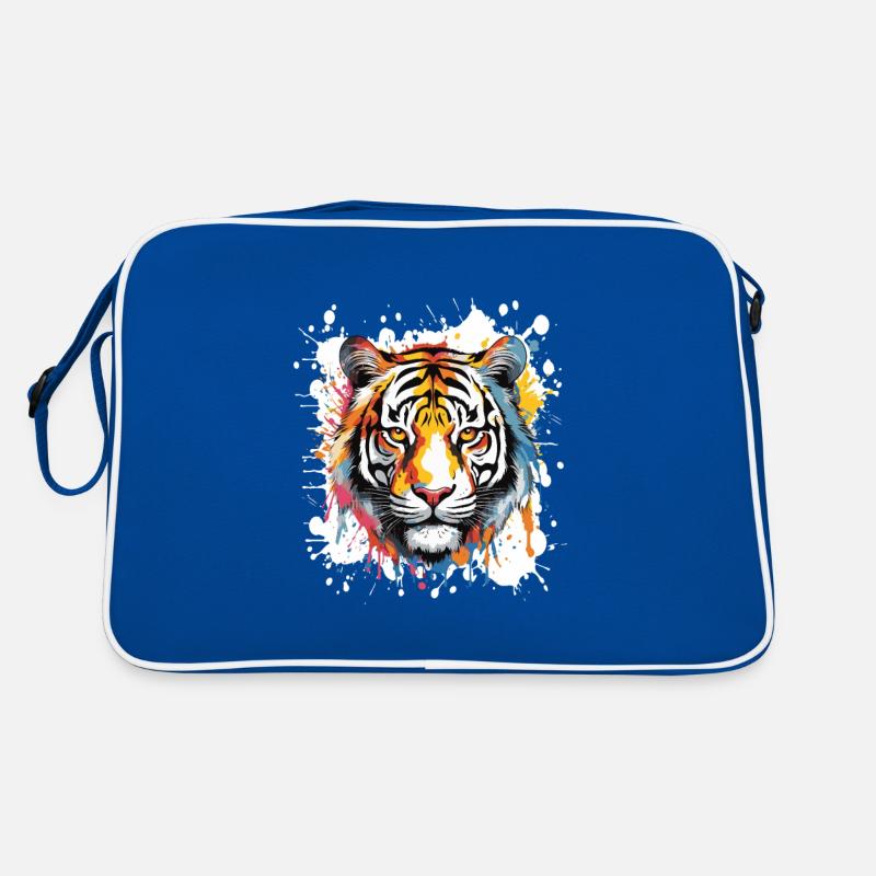 Tiger Pop Art Head Retro Bag