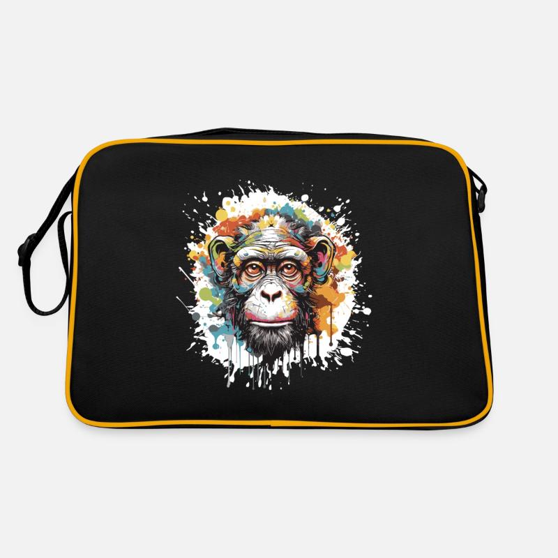 Tête de singe Pop Art Sac Retro