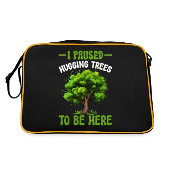 Défenseurs des arbres et écologistes - Sac Retro - noir/or - Dos
