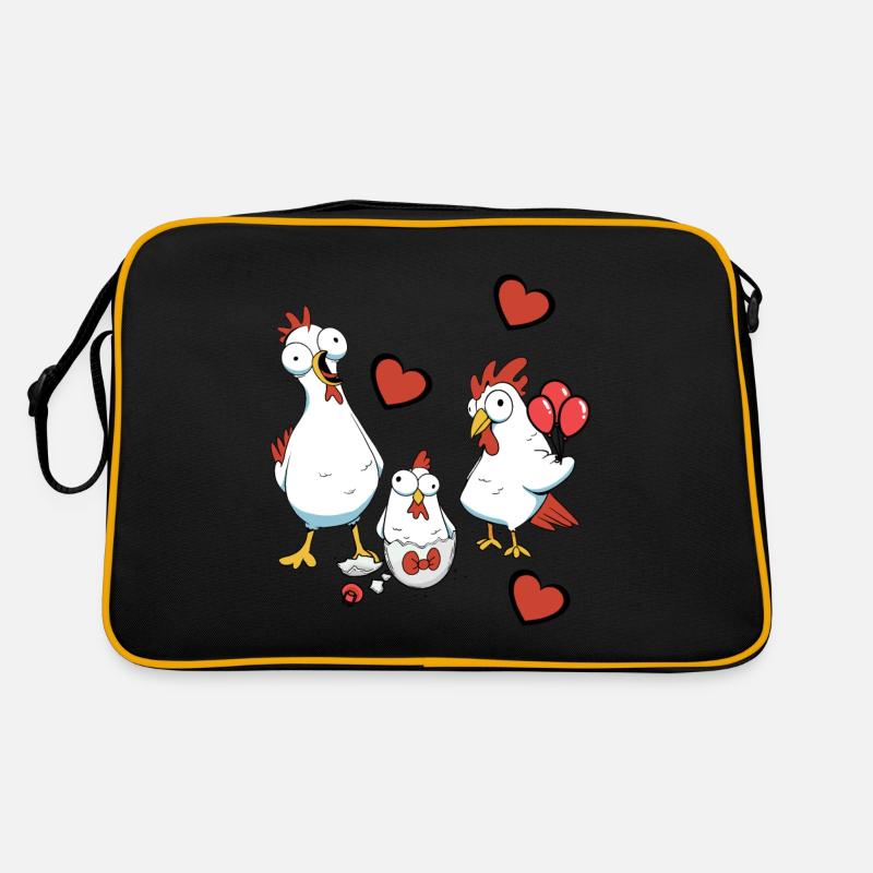 Pregnancy, Birth, Family, Chicken, Eggshell, Egg Retro Bag