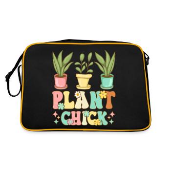 Plant-Based Diet Female Vegetarian Ve - Retro Bag - black/gold - Back