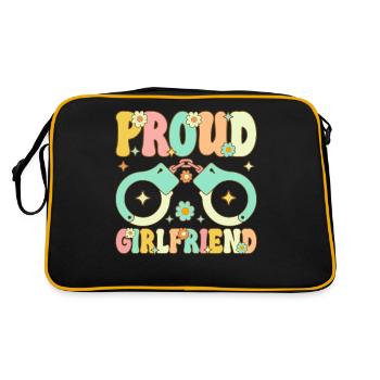 Police Officer Girlfriend Law Enforcement - Retro Bag - black/gold - Back