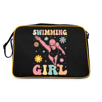 Groovy swimmer - Retro Bag - black/gold - Back