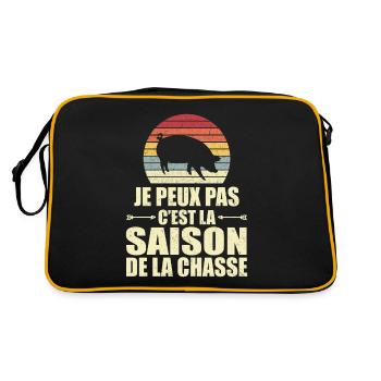 Je Peux Pas C'est La Saison De La Chasse - Sac Retro - noir/or - Dos