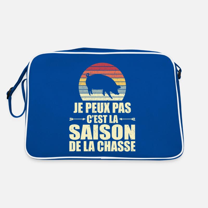 Ich kann nicht, es ist Jagdsaison Retro Tasche