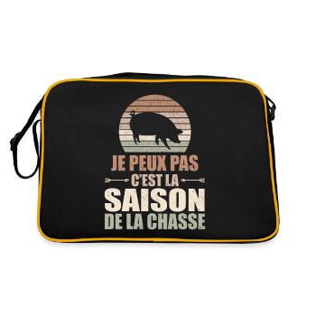 Je Peux Pas C'est La Saison De La Chasse - Sac Retro - noir/or - Dos