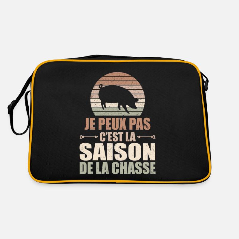 Ich kann nicht, es ist Jagdsaison Retro Tasche