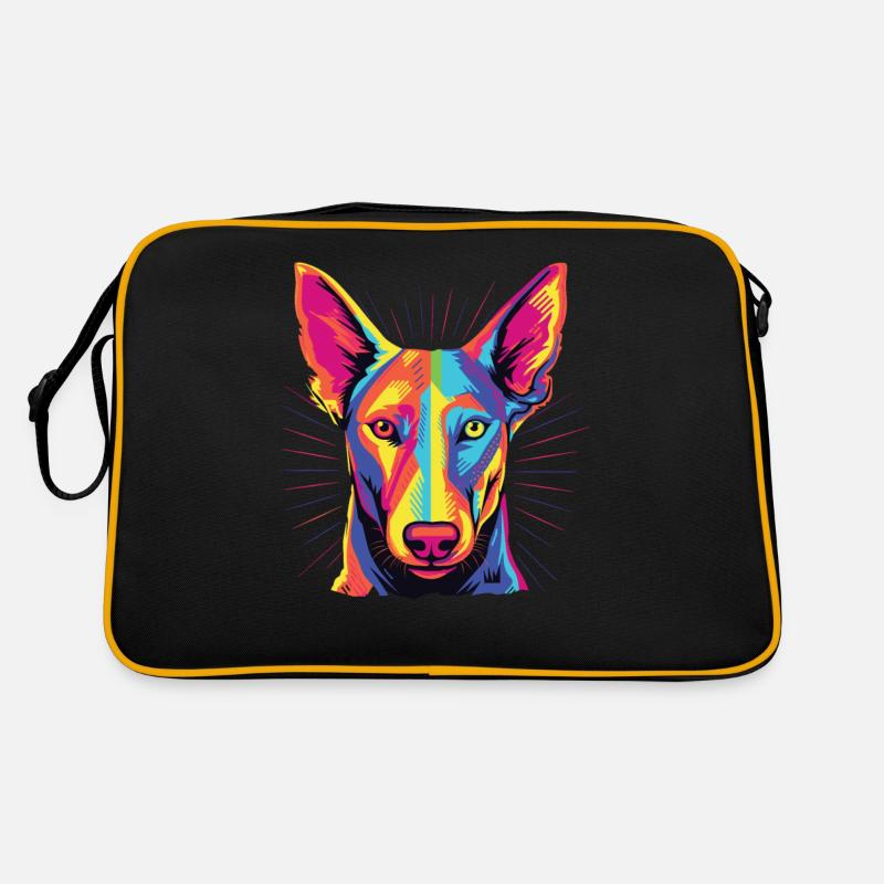 Aquarelle coloré Pharaon Dog Sac Retro