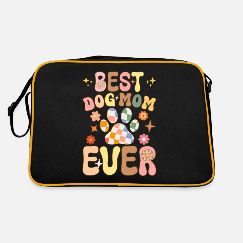 Groovy Pekingese Mama Retro Tasche