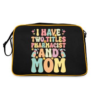 Technicienne Mère Pharmacienne - Sac Retro - noir/or - Dos