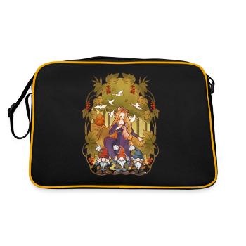 Habitants de la forêt Personnage de conte de fées Enfants Contes de fées Nains - Sac Retro - noir/or - Dos
