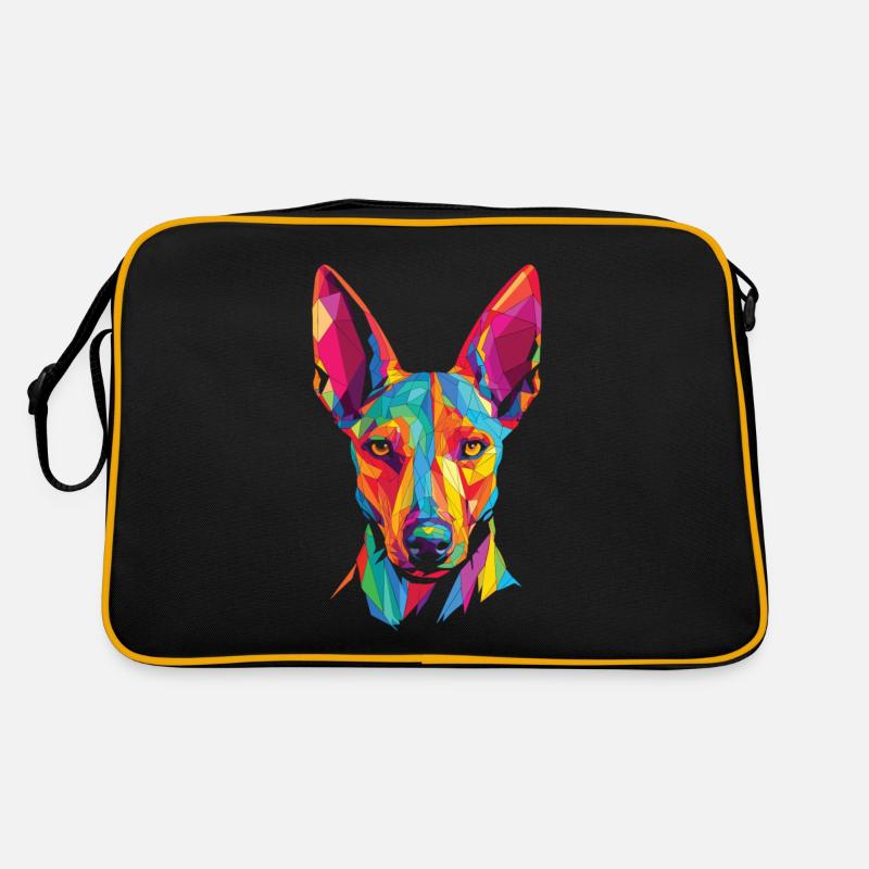 Aquarelle coloré Pharaon Dog Sac Retro