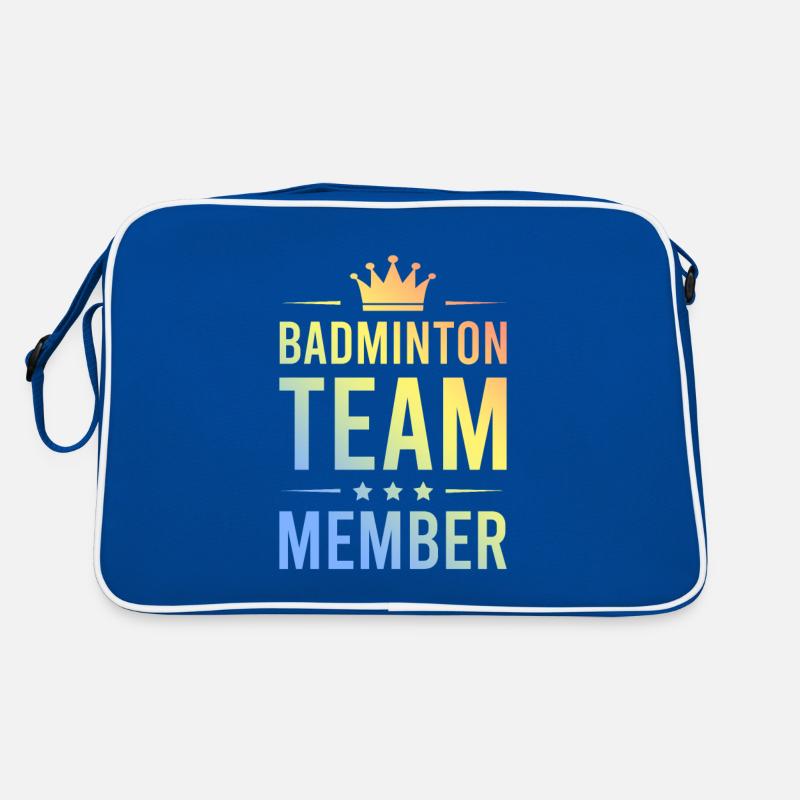 Badminton Team Bunt Retro Tasche