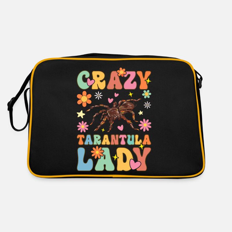 Groovy Weibchen Tarantula Lover Spinne Retro Tasche