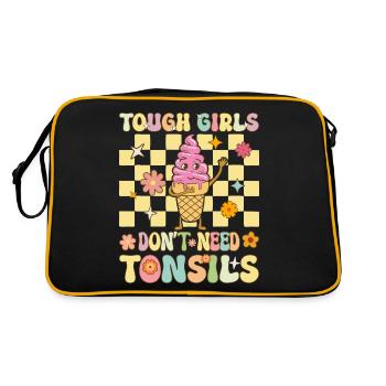 Removal Surgery Tonsillitis - Retro Bag - black/gold - Back