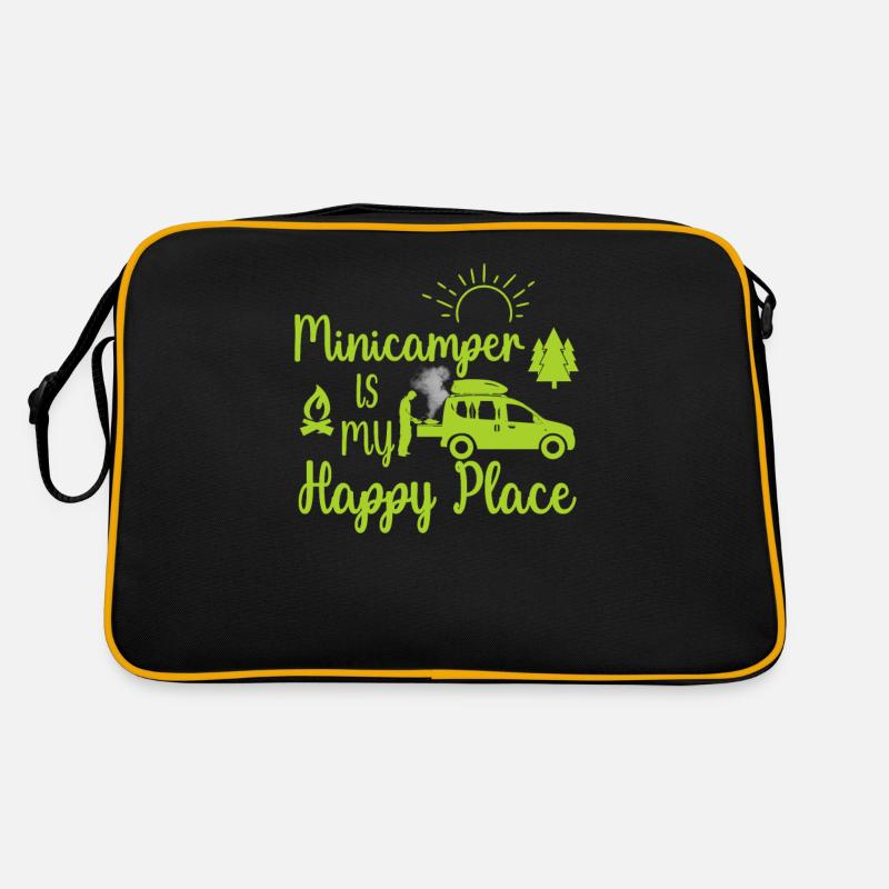 Minicamper Happy Place Camping-Camper Microcamper Retro Tasche