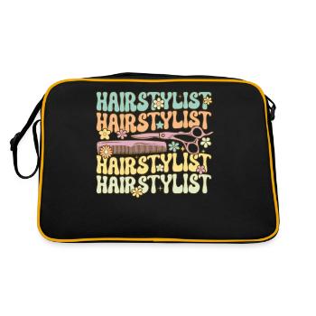 Groovy Hairdresser - Retro Bag - black/gold - Back