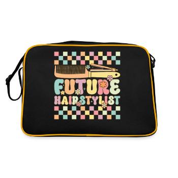 Groovy Hairdresser - Retro Bag - black/gold - Back