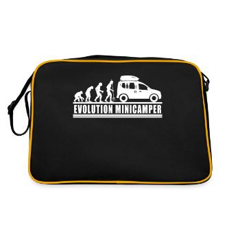 Evolution Minicamper Camping-Camper Microcamper - Retro Tasche - Schwarz/Gold - Hinten