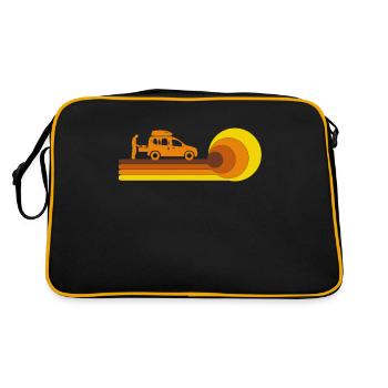 Vintage Camper Camping Camper Microcamper - Retro Bag - black/gold - Back