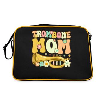 Trombone groovy musique jazz - Sac Retro - noir/or - Dos