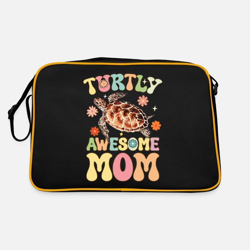 Groovy Turtle Lover Mom Retro Tasche