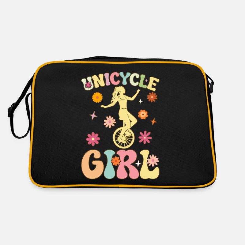 Monocycle monocycliste groovy Sac Retro