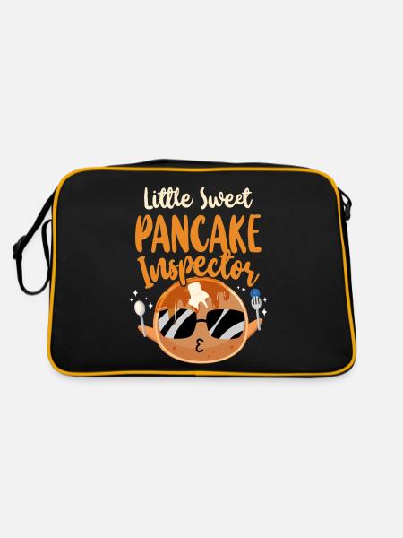 Pancake Lover Kids Little Sweet - Retro Tasche - Schwarz/Gold - Hinten