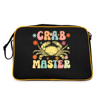 Groovy Crab Lovers Seafood Lovers - Retro Bag - black/gold - Back