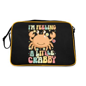Groovy Crab Lovers Seafood Lovers - Retro Bag - black/gold - Back