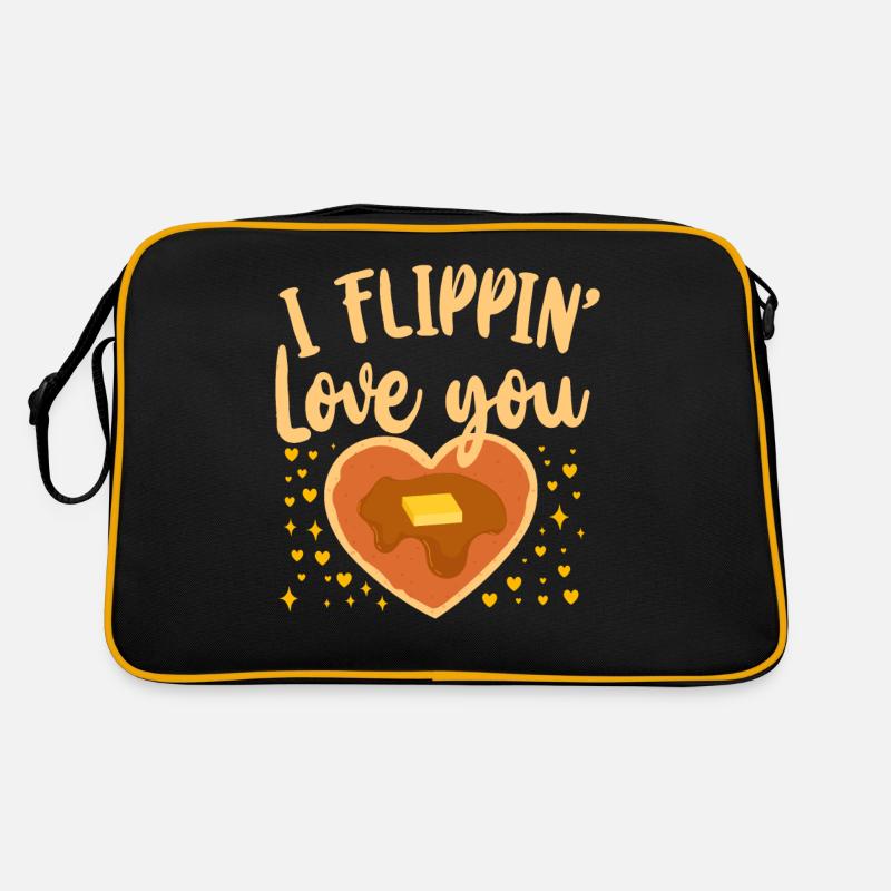 Pancake Lover Kids Valentines Day Retro Tasche