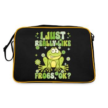 Groovy Frog Lovers - Retro Bag - black/gold - Back