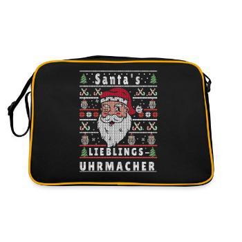 Ugly Christmas SANTA'S FAVORITE WATCHMAKER - Retro Bag - black/gold - Back