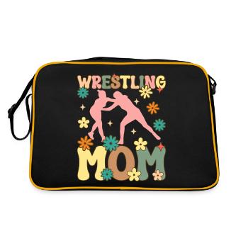 Groovy Wrestler - Retro Bag - black/gold - Back