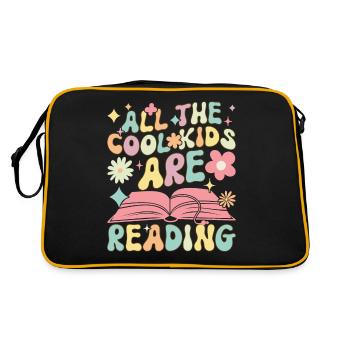 Groovy Book Reader Book Reading - Retro Bag - black/gold - Back