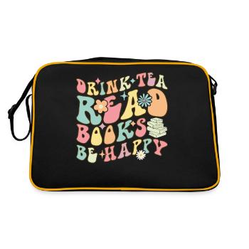 Groovy Book Reader - Retro Bag - black/gold - Back